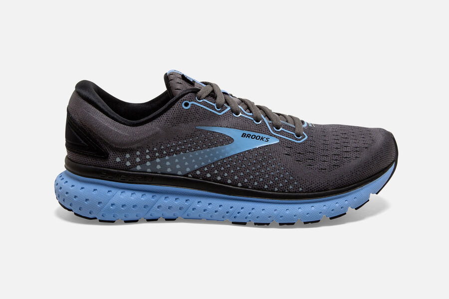 Brooks Israel Glycerin 18 Road Running Shoes Womens - Black/Blue - UAB-243756